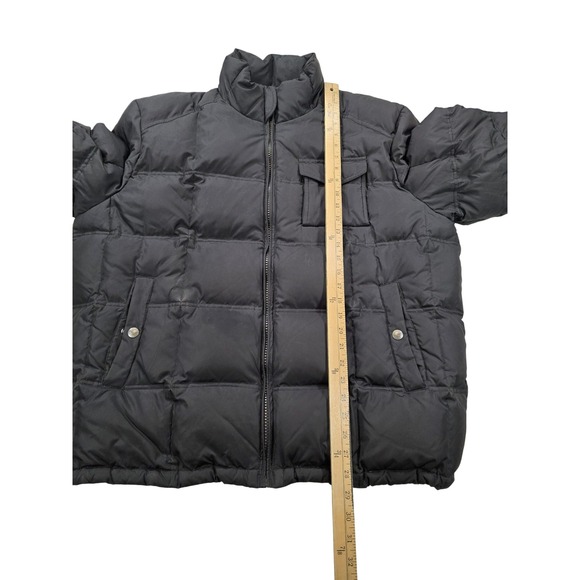 Y2K Style Dockers Black Puffer Jacket Men's L Insulated Winter Coat - Picture 12 of 16